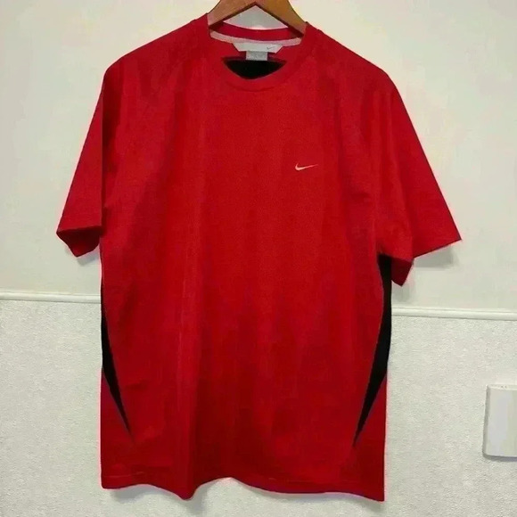 Nike Other - Vintage Nike Men’s Training Gym Shirt Swoosh Logo Red Size M Outdoors